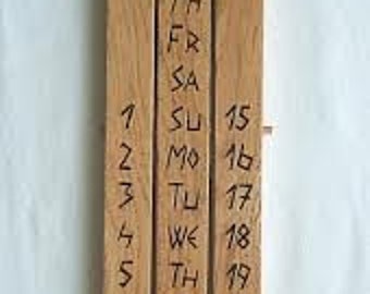Perpetual Wooden Calendar Home Decor