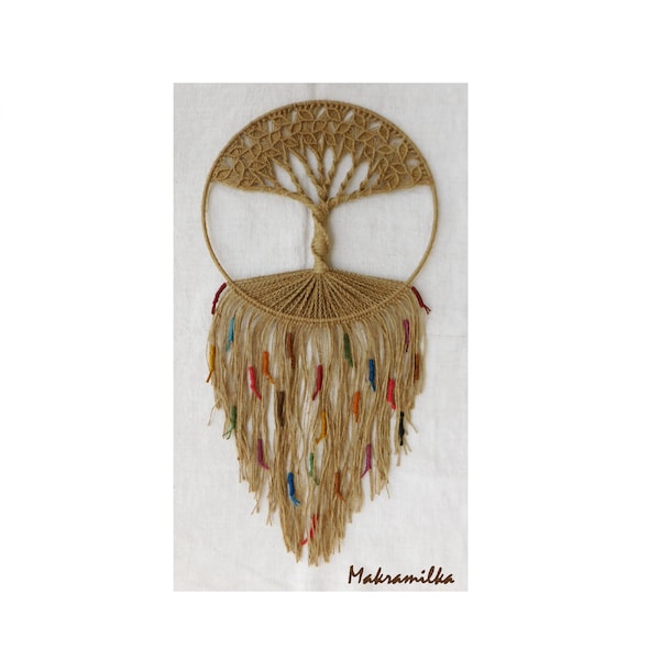 Handmade Macrame Wall Hanging - Tree of Life / Hippie Decor /Tree of Life Tapestry /Living Room Decor / Housewarming Gift