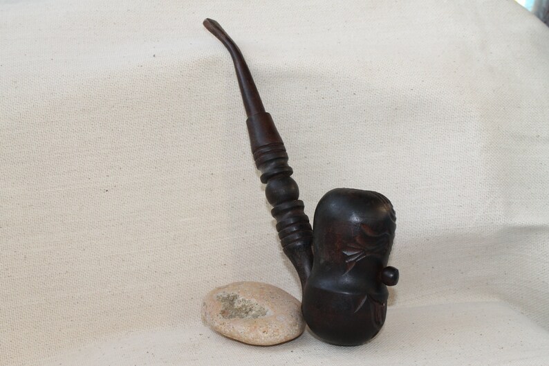 Souvenir smoking pipe Tobacco pipes Wood carving Smoking pipes Smoking pipe Wooden pipes Wood pipes Long smoking bowl Long wooden pipe