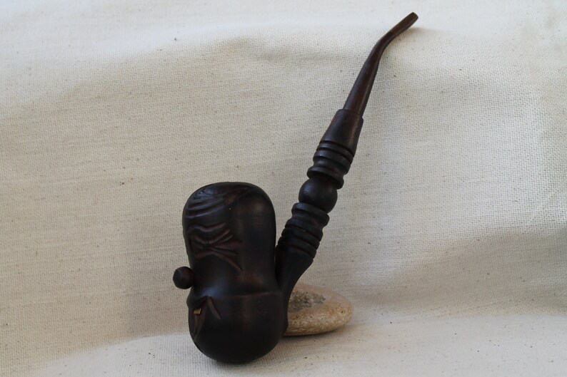 Souvenir smoking pipe Tobacco pipes Wood carving Smoking pipes Smoking pipe Wooden pipes Wood pipes Long smoking bowl Long wooden pipe