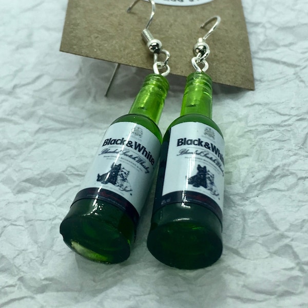 Miniature Bottle Earrings  from "The Bar"