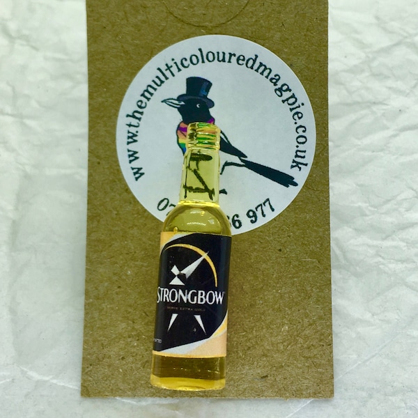 Miniature Bottle Pin / Badge  from "The Bar"