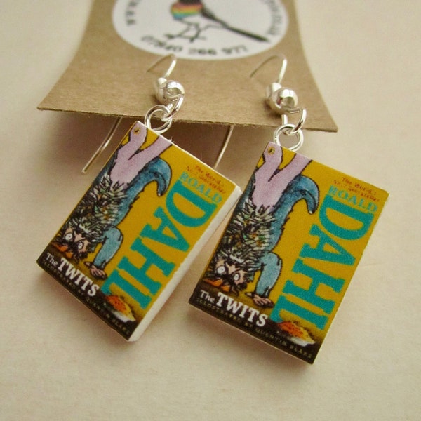 Miniature Book Earrings from "The Earring Library"