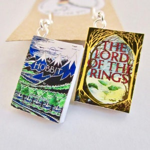 Miniature Book Earrings  from "The Earring Library"