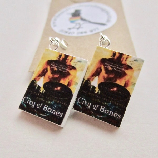 Miniature Book Earrings  from "The Earring Library"