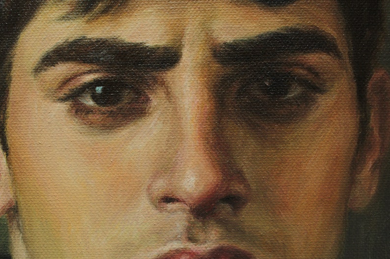 Art Print from an Original Oil Painting by Pat Kelley. Saudade. Portrait of a Handsome Man. Emotional, Contemporary Realism image 3