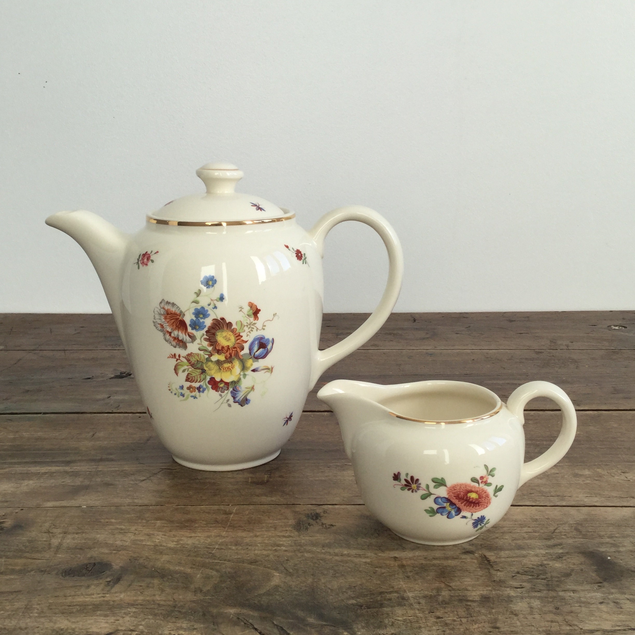 Cafetière et Pot à Lait Villeroy Boch, Verseuse, Théière, Service Café