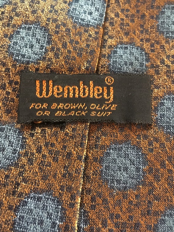 Vintage 1960’s-70’s WEMBLEY Men’s Wide  Necktie/C… - image 4