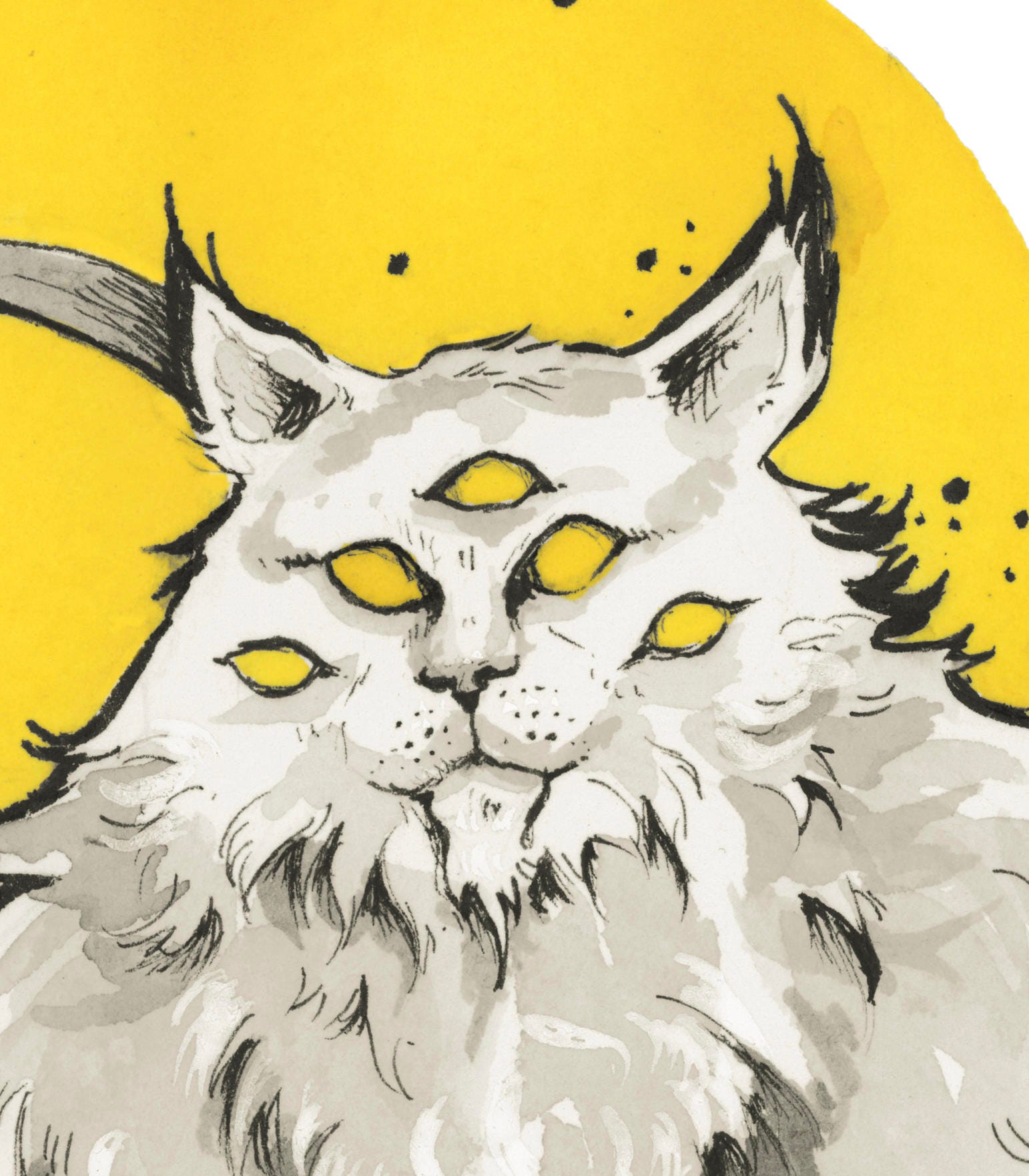 The Alien Cat 11x14 Art Print Etsy