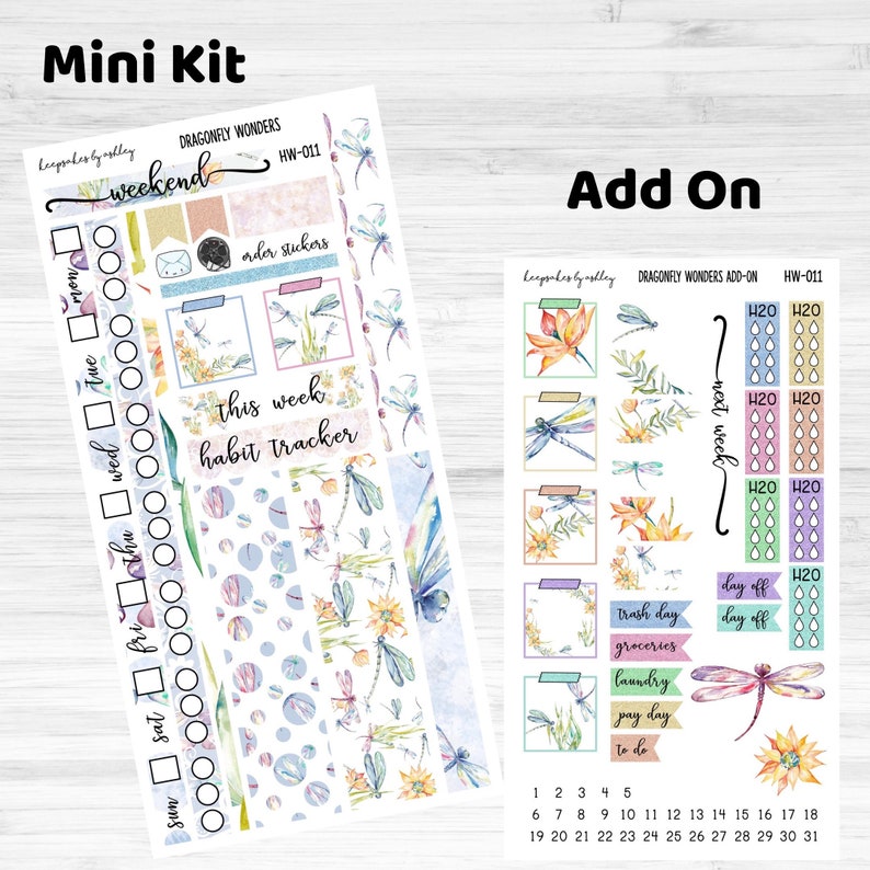 Hobonichi Weeks; Dragonfly Wonders Weekly Kit