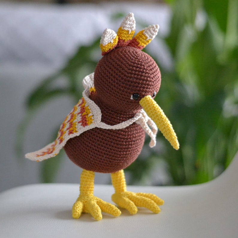Kini the kiwi Amigurumi crochet pattern. Kiwi bird pattern. | Etsy
