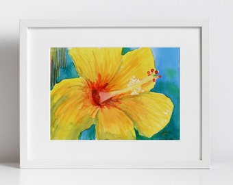 Print - Yellow Hibiscus