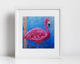 Print - American Flamingo: Pink Ladies of Florida