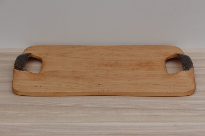 Unique Maple Cutting Board / Serving Tray with Acrylic handle Etsy
