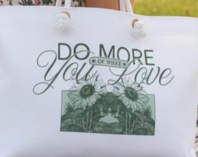 Motivational Travel Tote Bag, Inspiring Quote Duffel, Durable & Stylish Polyester Weekender