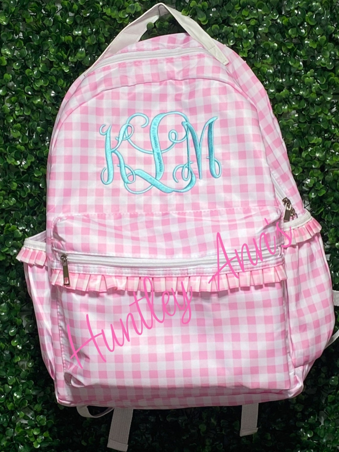Nylon Pink Gingham Ruffle Mini Backpack Nylon Pink Gingham Ruffle Mini Backpack | eBay main image 4