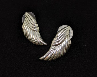 Sterling Silver Wing Earrings, Angel Wing Earrings, Silver Wing Earrings