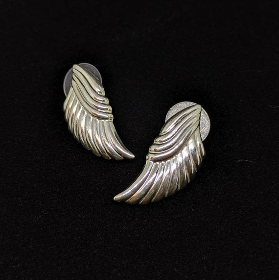 Sterling Silver Wing Earrings, Angel Wing Earrings