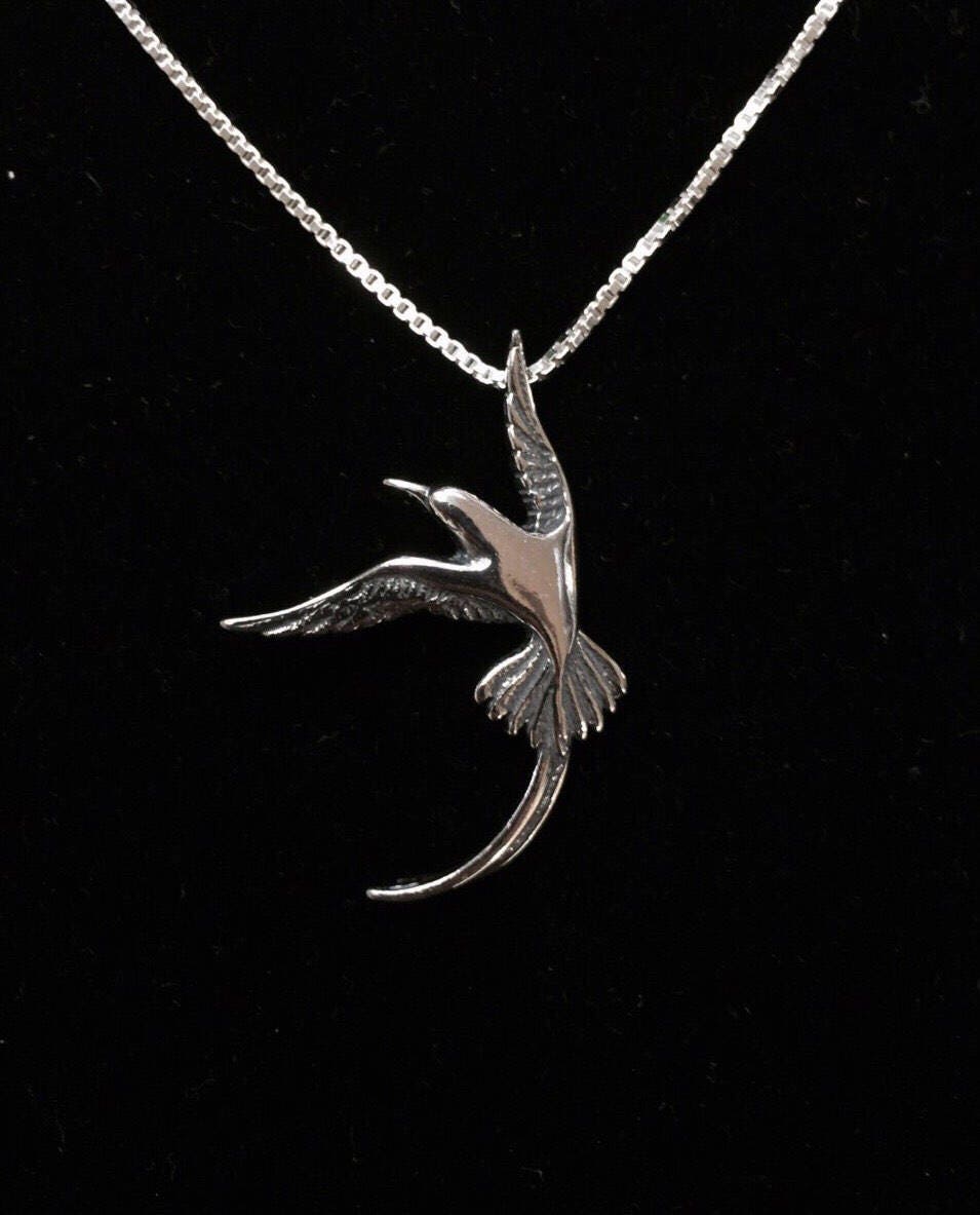 Hummingbird Necklace/ Hummingbird Pendant Etsy