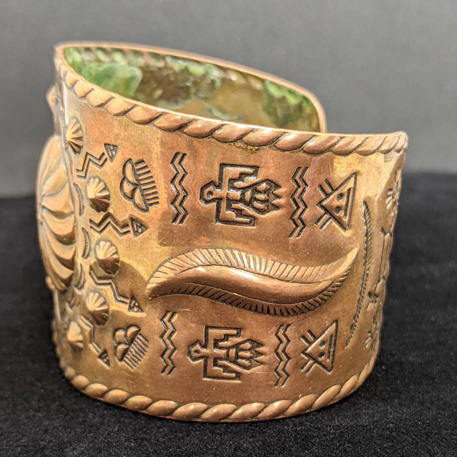 Vintage Copper Cuff Bracelet Solid Copper Bracelet Etsy