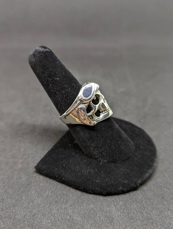 Vintage G S Biker Ring Set Skull Ring Set Vintage Ring Set Etsy