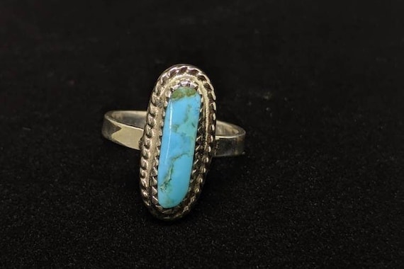 Turquoise Ring, Boho Turquoise Ring, Southwest Ri… - image 1