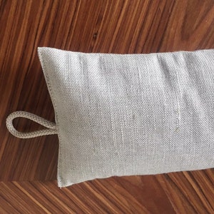 Minimalist Linen Door Draft Stopper Buckwheat Hulls Filling Energy Saving Cold Guard