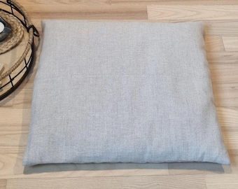 Linen Buckwheat Hulls Pillow with Inner Liner Wabi Sabi Neck Support Mat