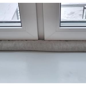 Öko-Fensterzugluftstopper aus Buchweizenschalen, skandinavische Leinen-Türschlange, Lichtblocker