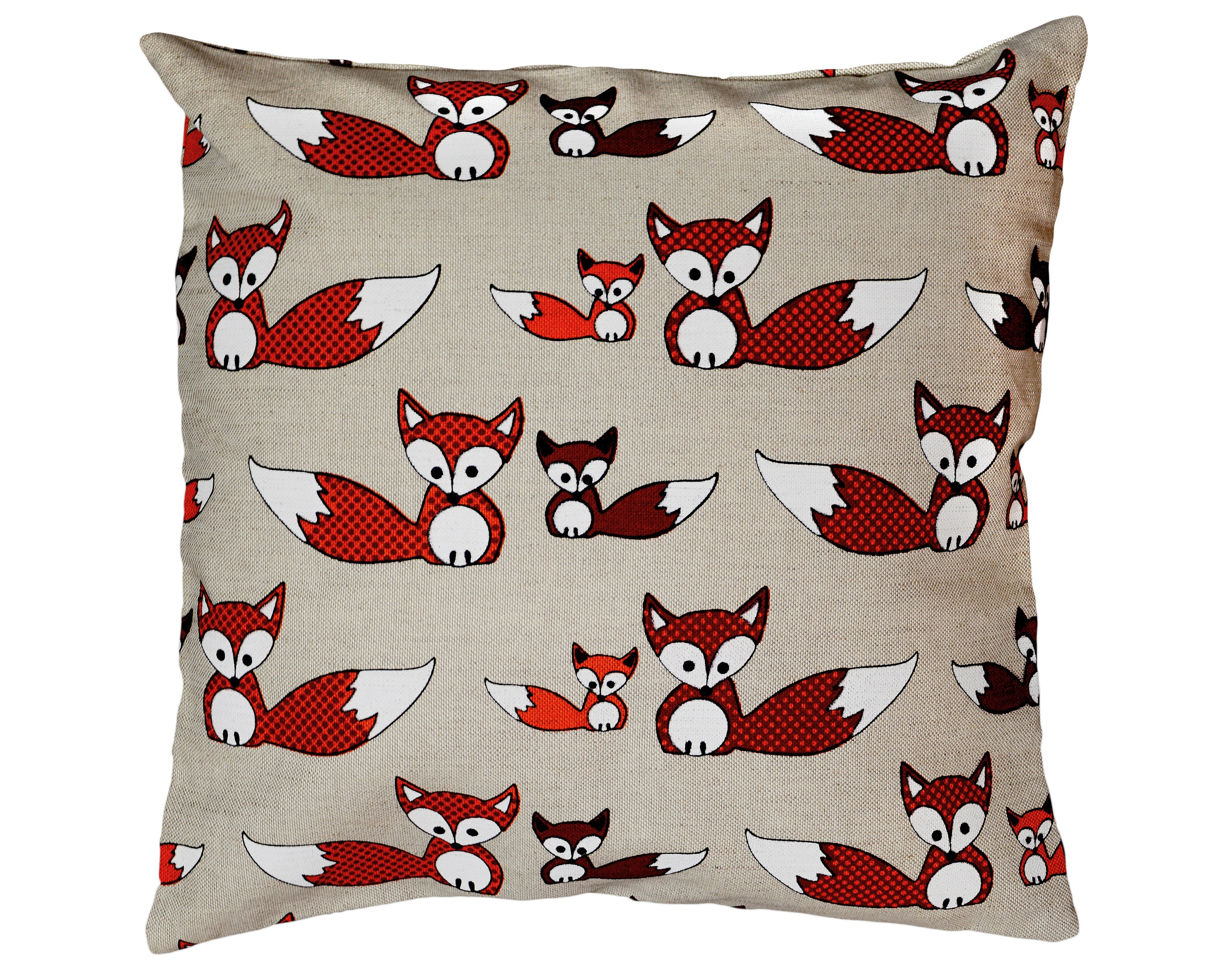 Cute Fox Gift Red Fox Throw Pillow Woodland Nursery Decor Etsy
