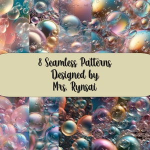 Soap Bubbles Seamless Patterns