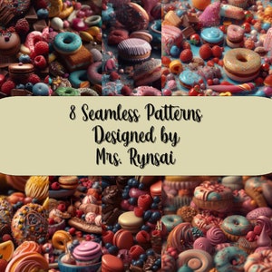 Süße Leckereien Seamless Patterns