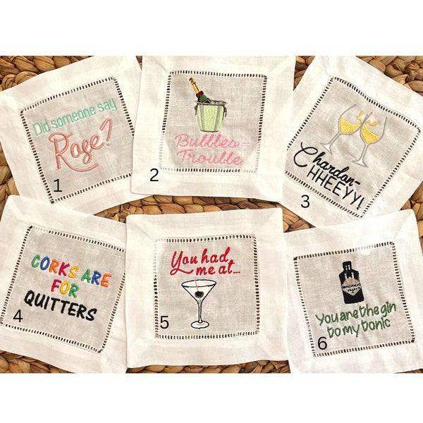 Funny Cocktail Napkins Etsy