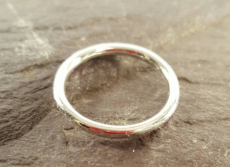 Dainty 2mm Sterling Silver Stacking Rings. - Etsy UK