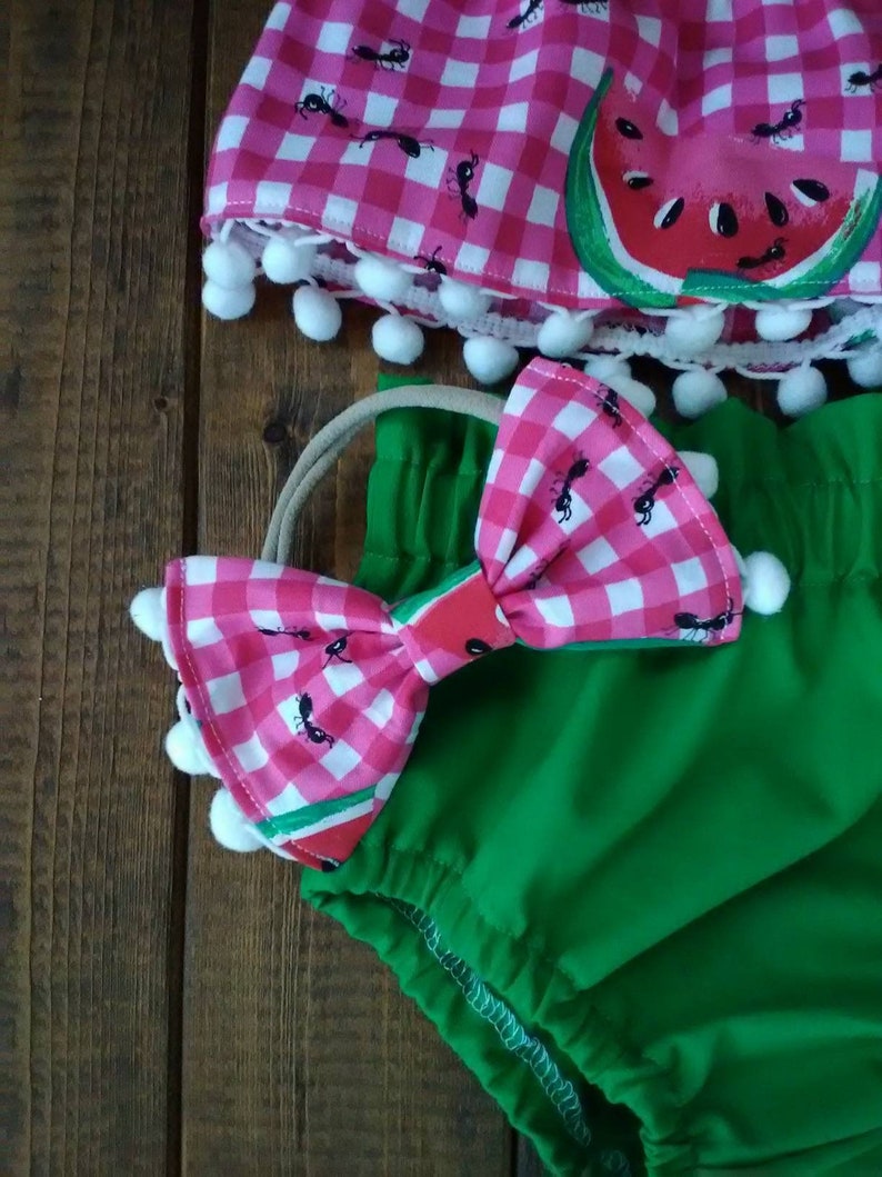watermelon top watermelon girl outfit summer crop top Watermelon crop top and high waist bloomer set crop top watermelon crop top