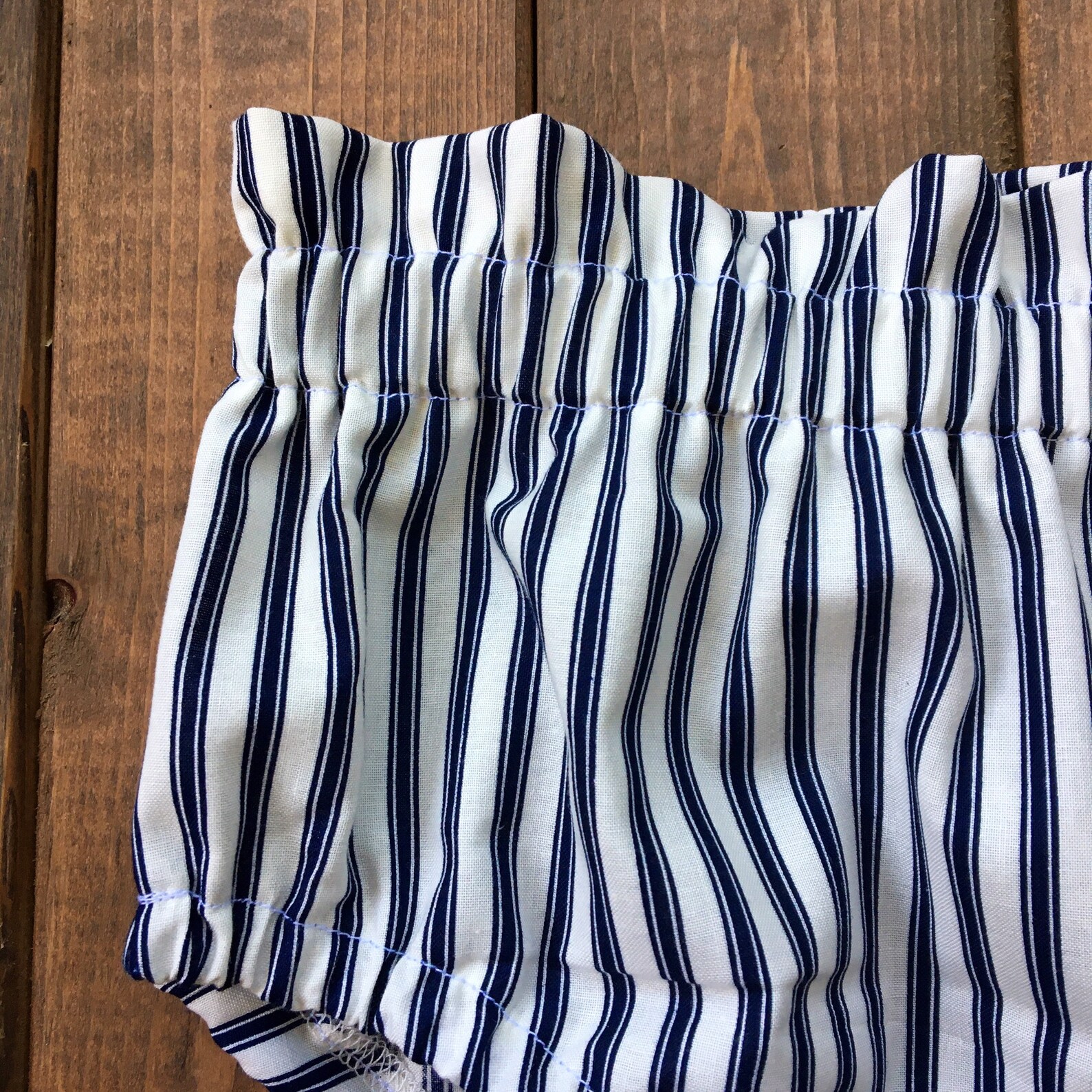White with navy blue stripe bloomers Stripe bloomers Ruffle Etsy Italia