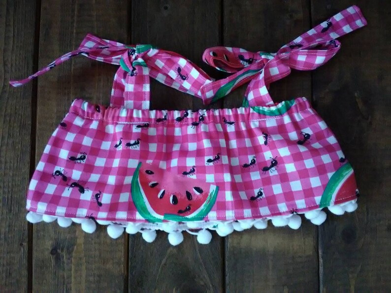 watermelon top watermelon girl outfit summer crop top Watermelon crop top and high waist bloomer set crop top watermelon crop top
