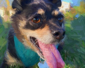 Custom Pet Portrait, Custom Art, Painting From Photo, Personalized Painting, Custom Canvas, Dog or Cat Painting