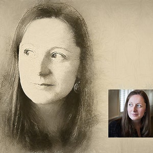 Custom Portrait Pencil Sketch from Photo image 3