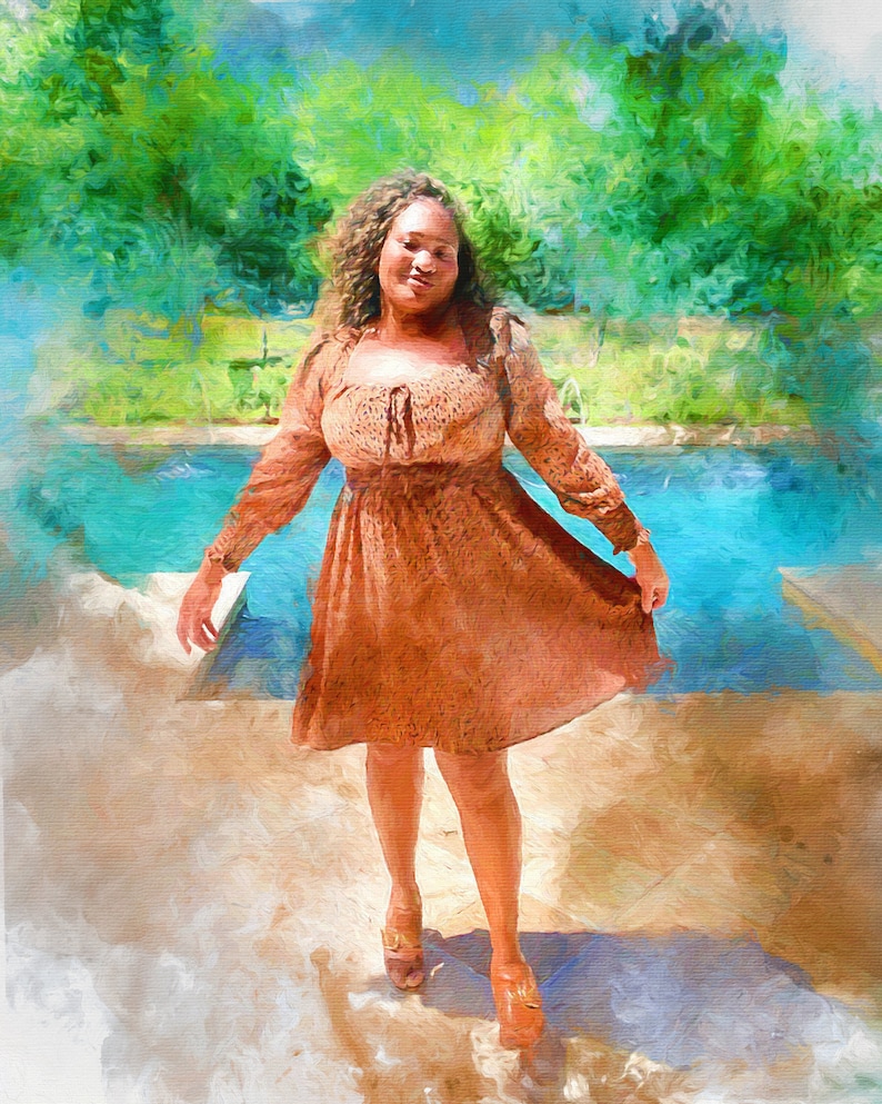 Custom Portrait, Painting From Photo, Watercolor, Digital Painting, Custom Art, Custom Watercolor image 4