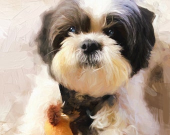 Custom Dog Portrait From Your Photo, Dog Portrait, Puppy Portrait,  Custom Dog Art, Dog Portraits