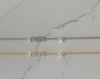 Mom Bracelet Sterling Silver, Mom Bracelet, Mom, Mothers day gift, Gift for mom, for Mom,  Brazalete Mama, Mommys Gift, Mother Bracelet