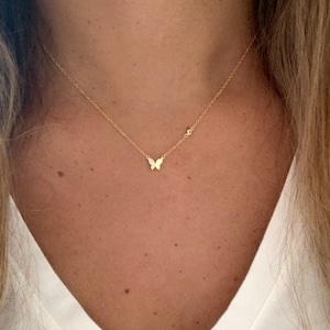 Dainty butterfly hot sale jewelry