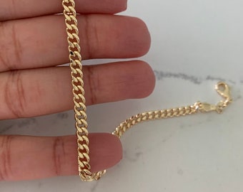 Cuban Curb Link Anklet • Curb Chain Anklet • Trendy Anklet • 18K Gold filled Chunky Chain Anklet  • Thick Chain Anklet • Statement Anklet