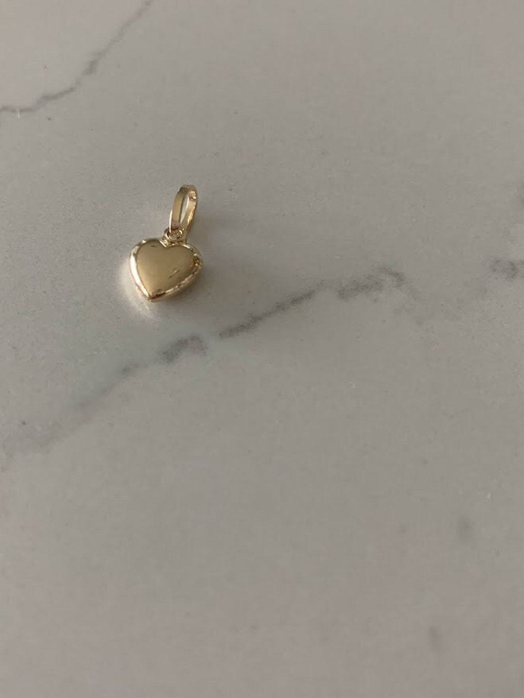 Puffy Heart Threaders in Gold