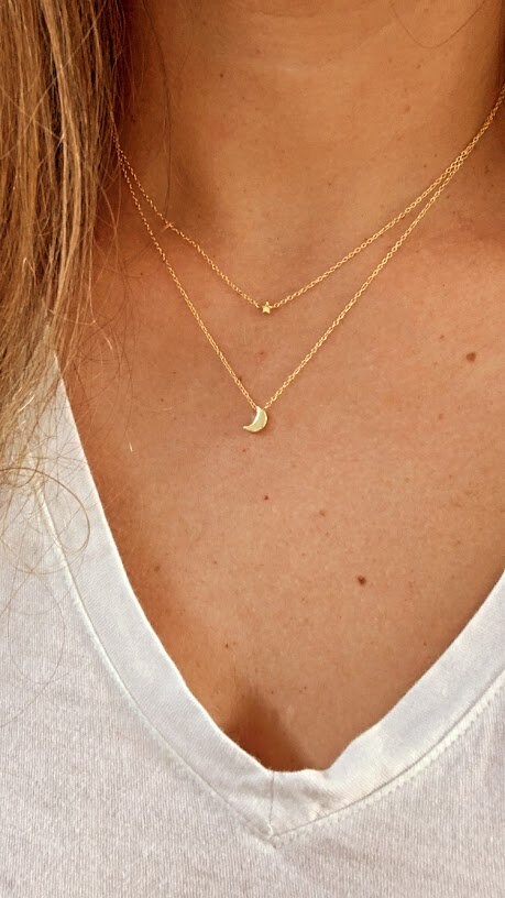 Collana Coppia Stella E Luna In Acciaio Inox - Pendente Magnetico Per Uomini E Donne - Foto 8