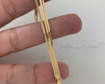 5MM Herringbone Bracelet, Fancy Bracelet, Everyday Bracelet, Gold Bracelet, Statement Bracelet