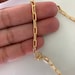 18K Gold Filled Paperclip Chain Necklace • Gold Filled • Layering Gold Chain • Rectangle Link • Oval Link Chain • Regular Size | BEST SELLER