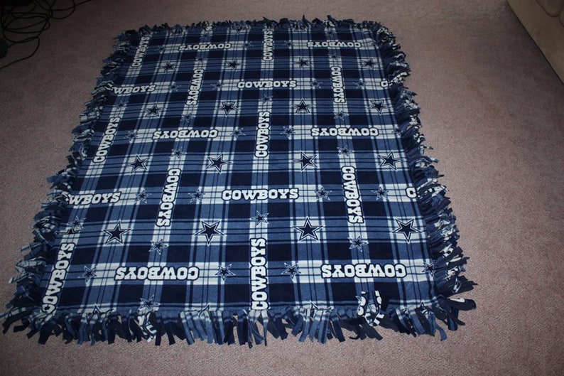 Dallas Cowboys Doublethick Fleece Bedspread/blanket/throw 67x57 Etsy