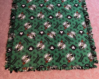 Boston Celtics Double-Thick Fleece Bedspread/Blanket/Throw - 67"x57"